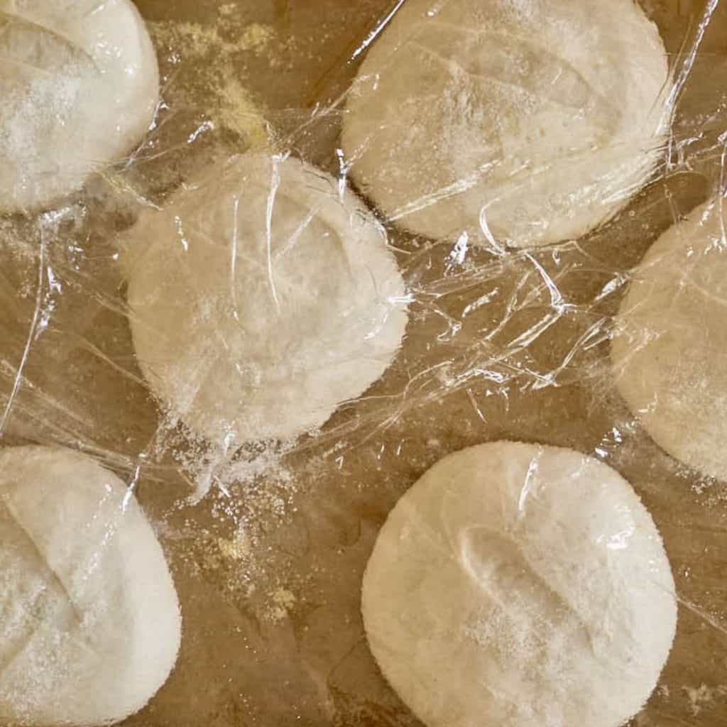 fully risen sourdough rolls