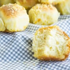 orange sugar roll with bite