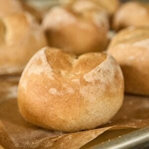 finished rolls on parchment.