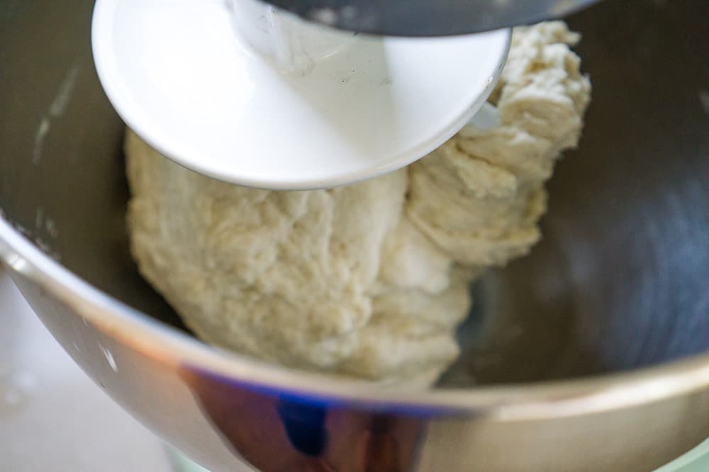 Bread dough outlet in kitchenaid mixer