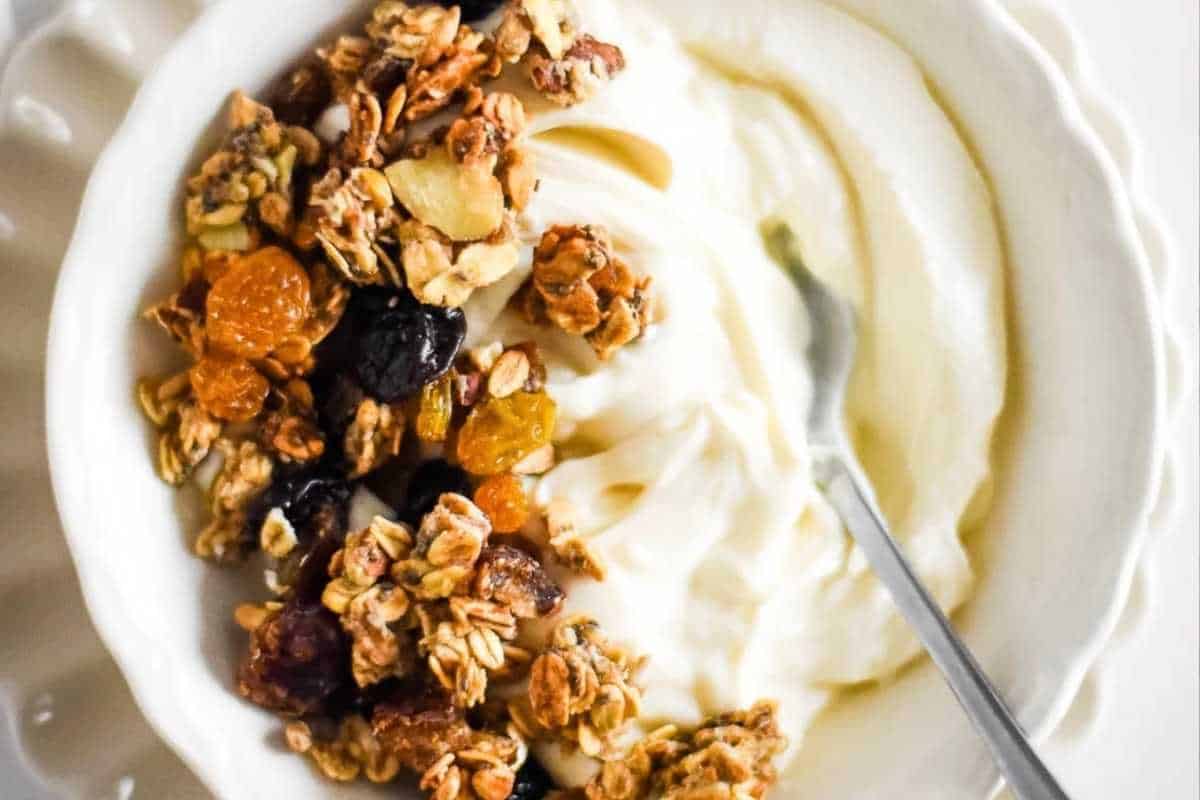bowl of yogurt and granola