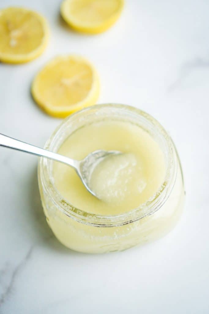 Lemon and sugar deals scrub