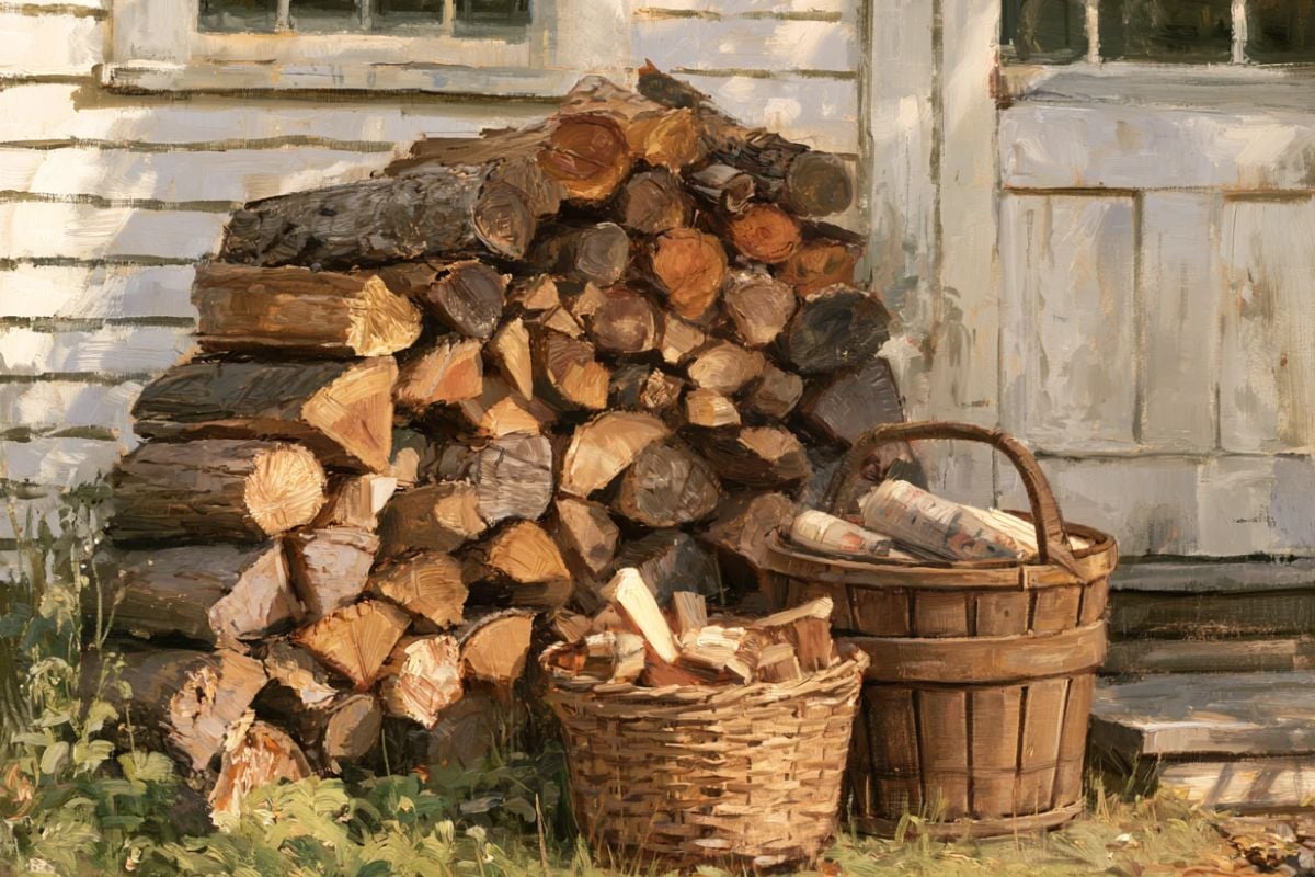 stack of firewood.
