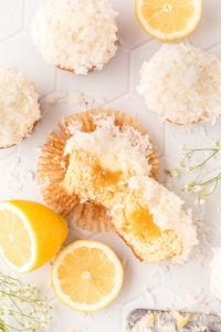 From-Scratch Coconut Lemon Curd Cupcakes