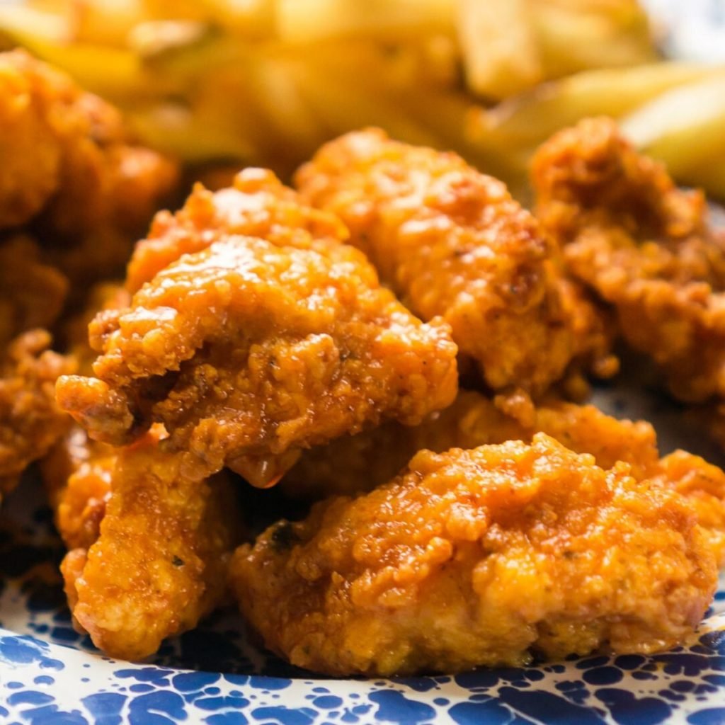 Deep Fried Buffalo Chicken Tenders : Heart's Content Farmhouse