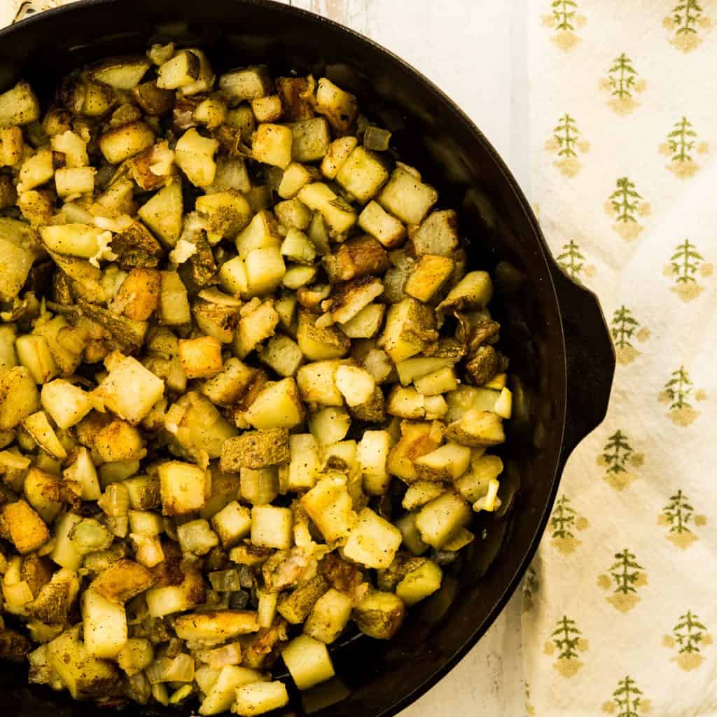 The Best Home Fries in a Cast Iron Skillet Heart's Content Farmhouse