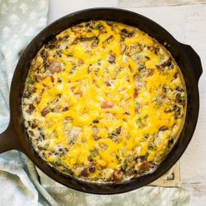 Baked Omelet in a Cast Iron Skillet : Heart's Content Farmhouse