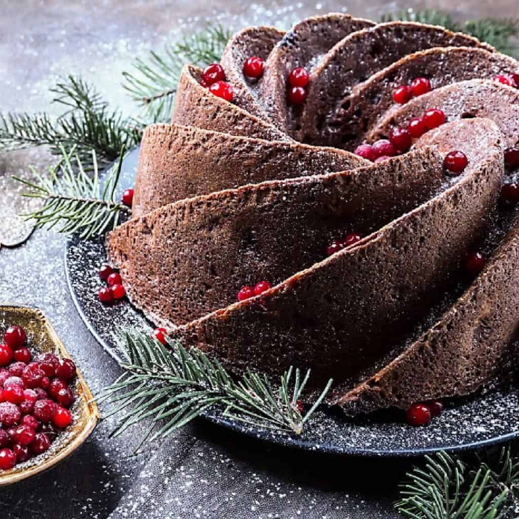 How to make a Christmas Bundt Cake - Snowy Forest! #christmas #bundtcake # bundt 