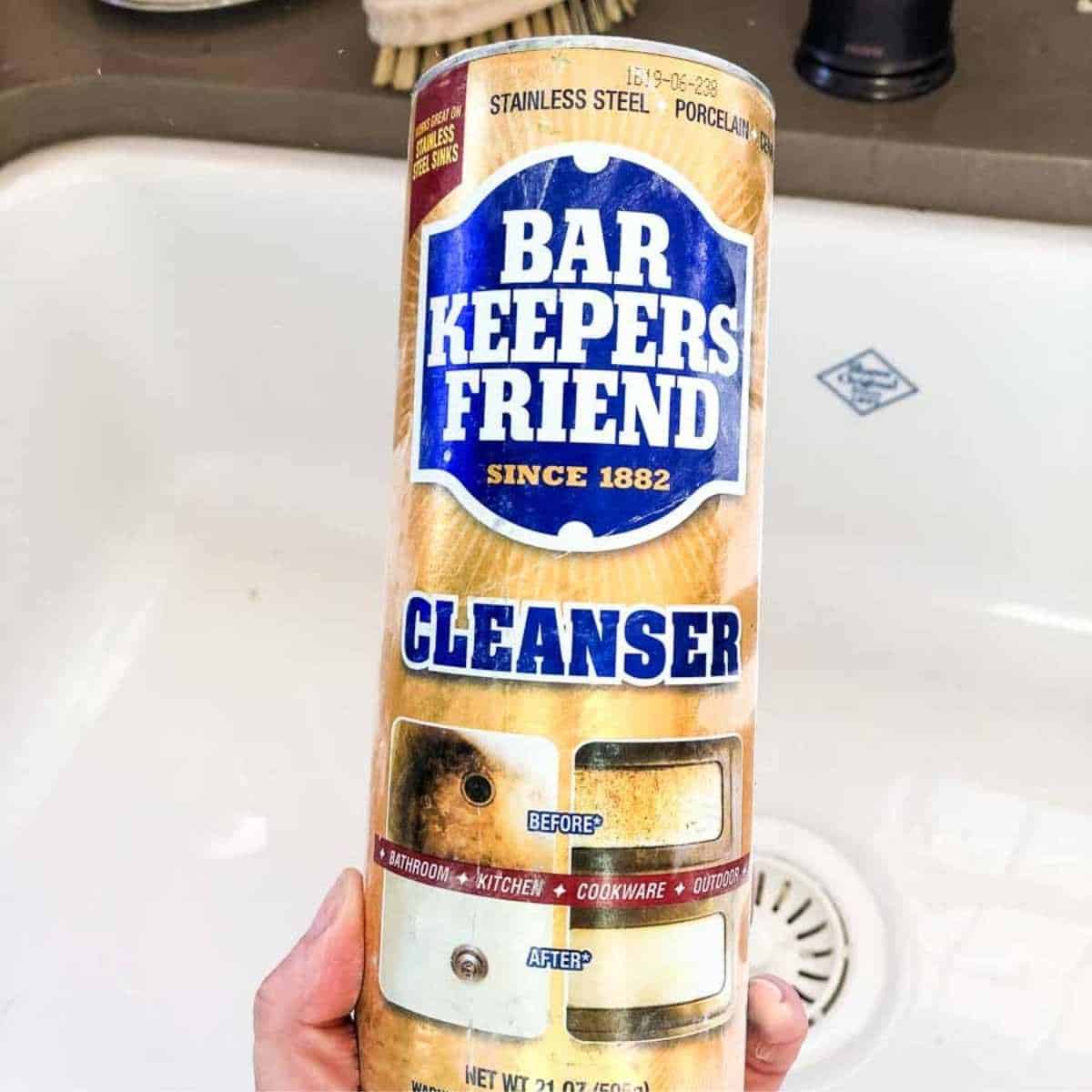 Cleaning our Farmhouse Sink — I'm a Work in Progress