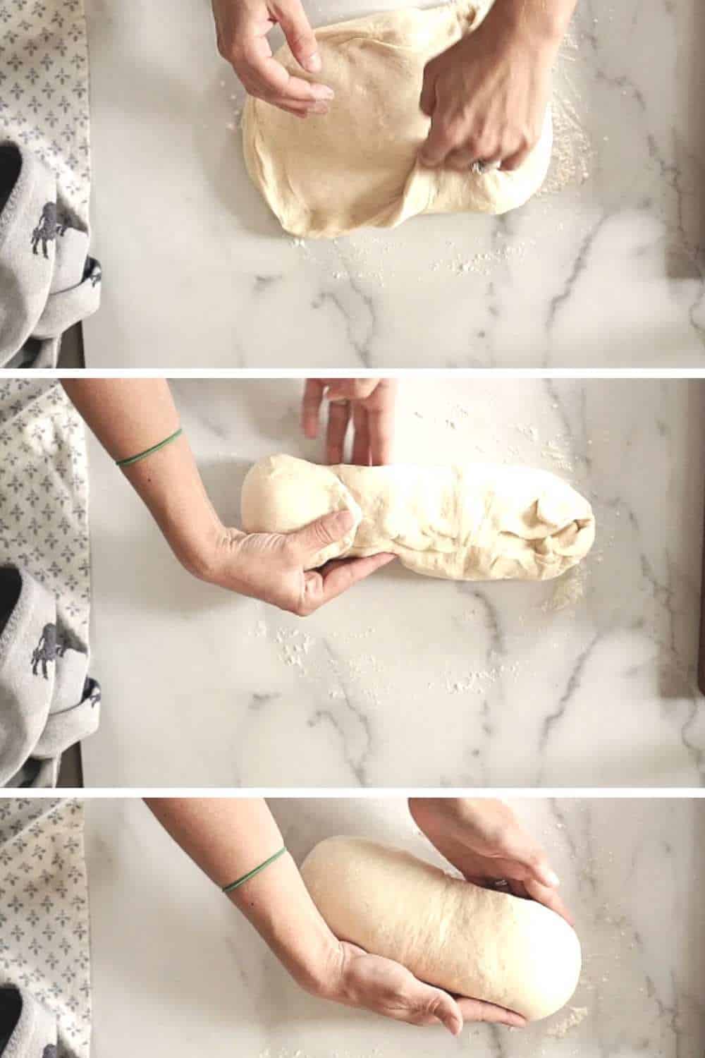 process of shaping sandwich loaf