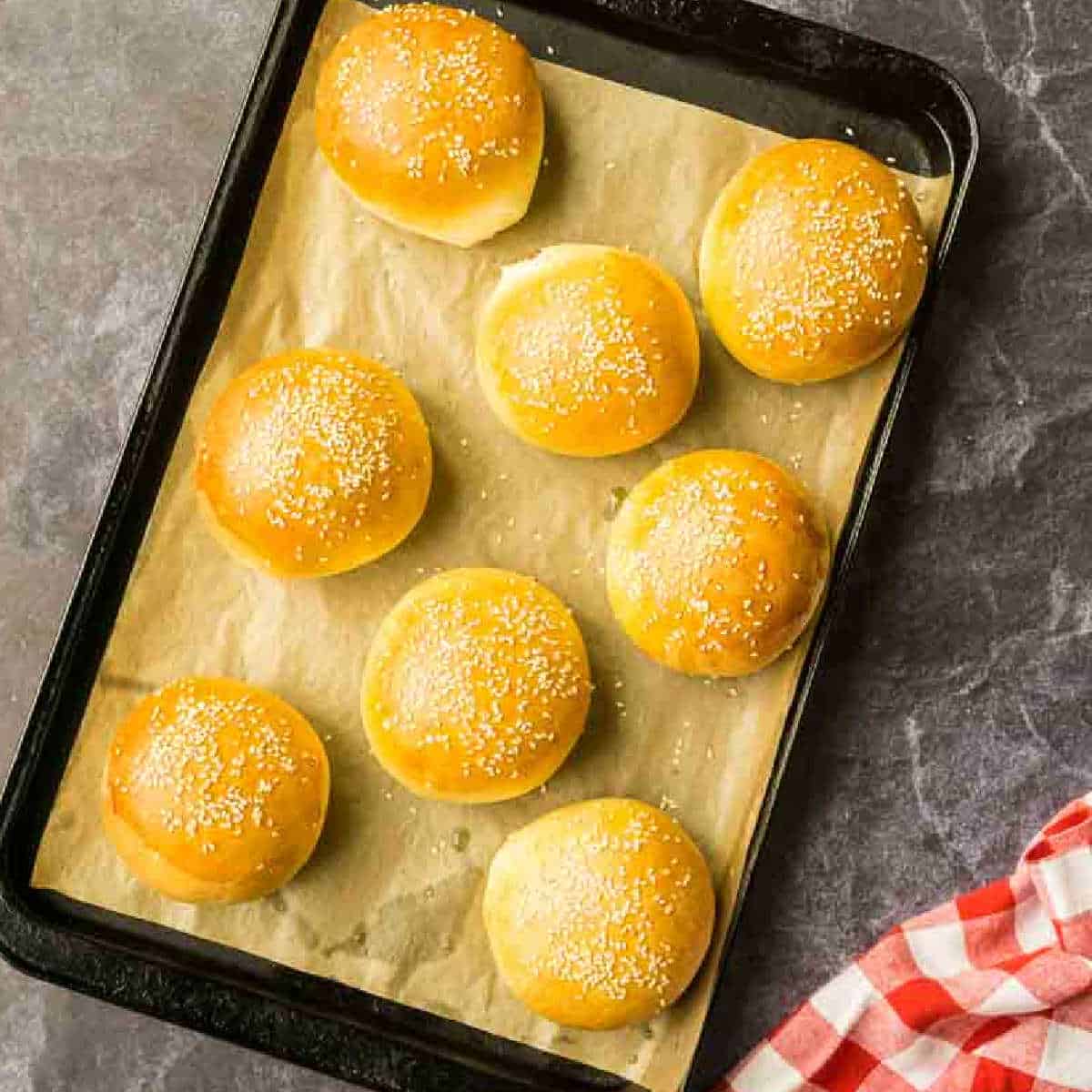 Easy Bread Machine Burger Buns (Recipe + Step by Step Photos)