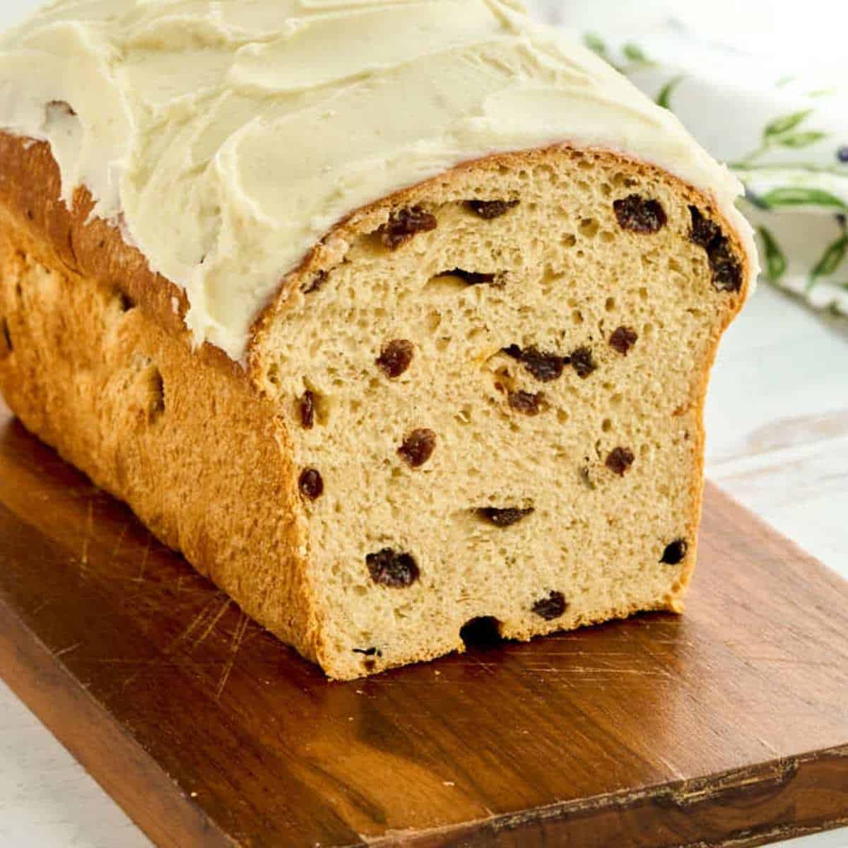 Iced Cinnamon Raisin Bread Amish Inspired Recipe 