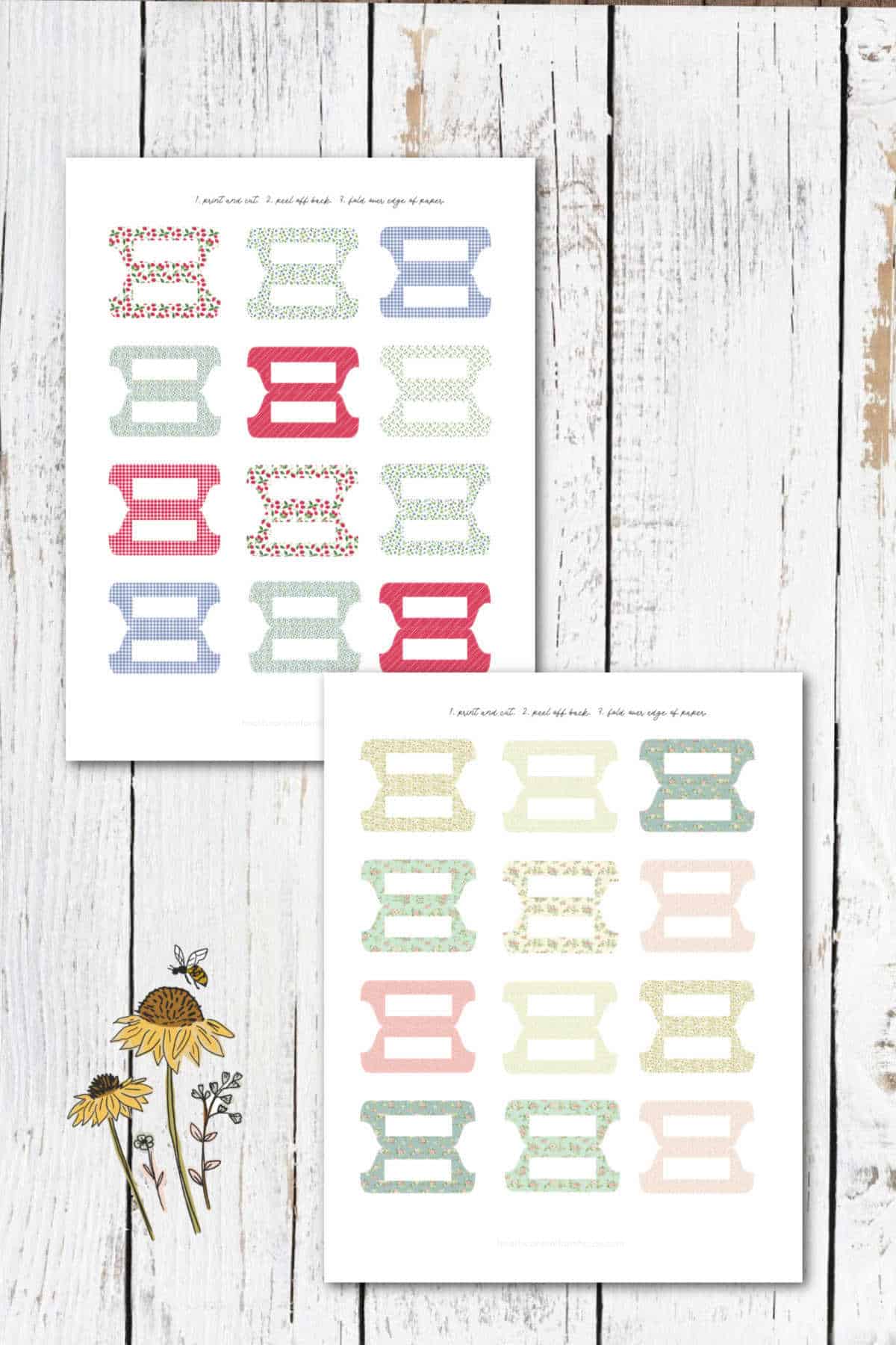 Free Printable Binder Divider Tabs Hearts Content Farmhouse