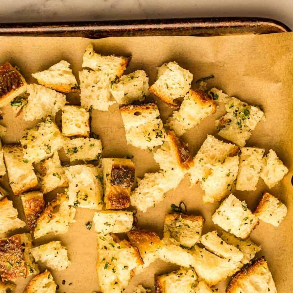 Homemade Sourdough Croutons: Crunchy, Tangy, Yummy