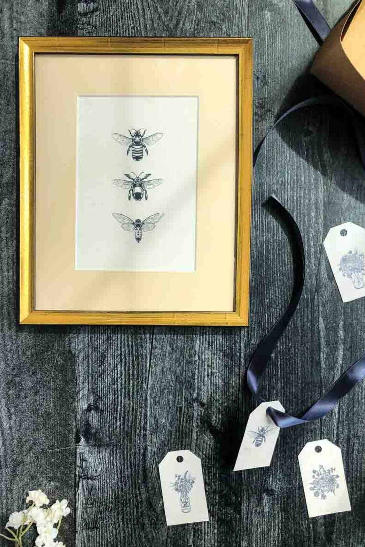 Free Vintage Bee Printables : Heart s Content Farmhouse