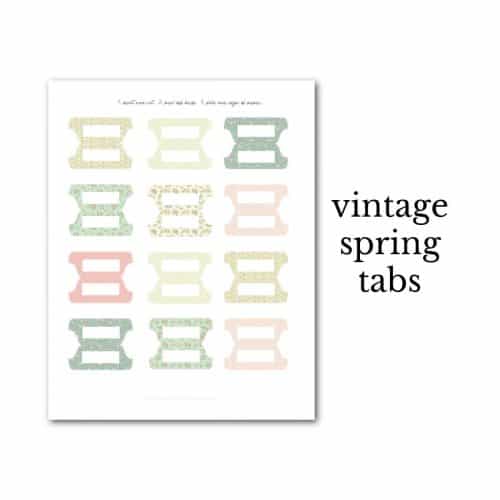Free Printable Binder Divider Tabs : Heart's Content Farmhouse