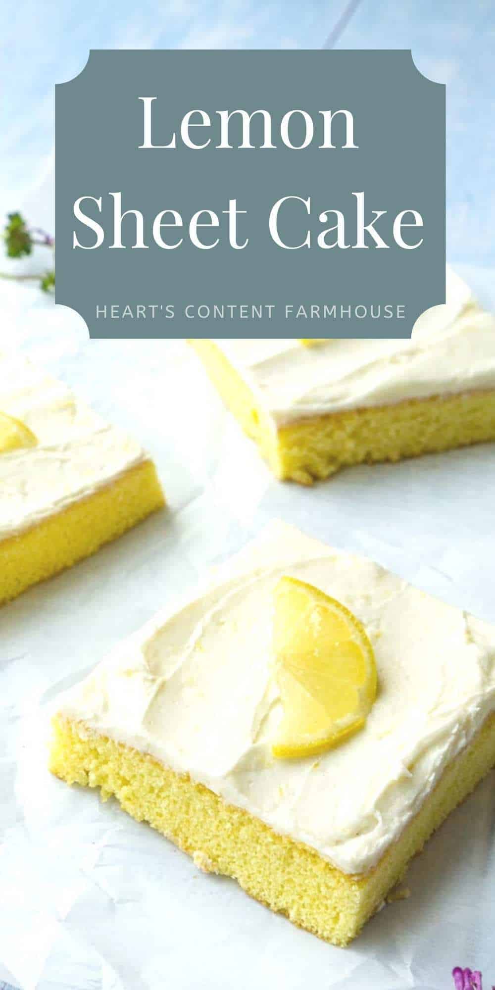 Lemon Sheet Cake with Lemon Buttercream
