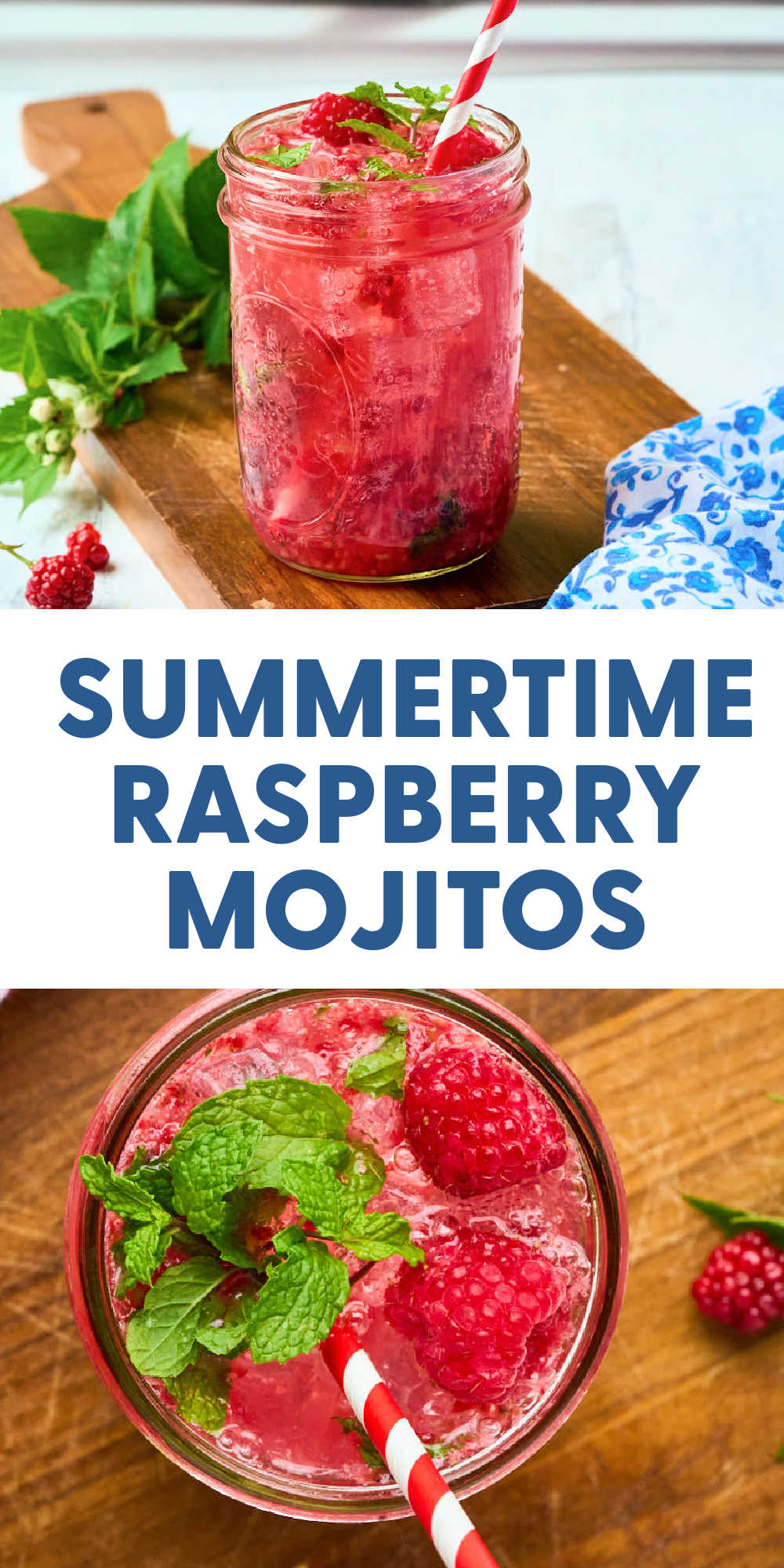 Raspberry Mojitos