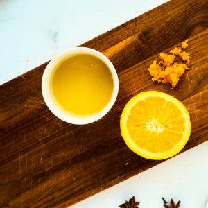 1 orange juice zested