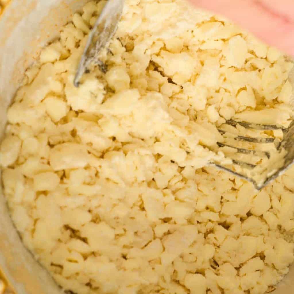 cutting butter into flour