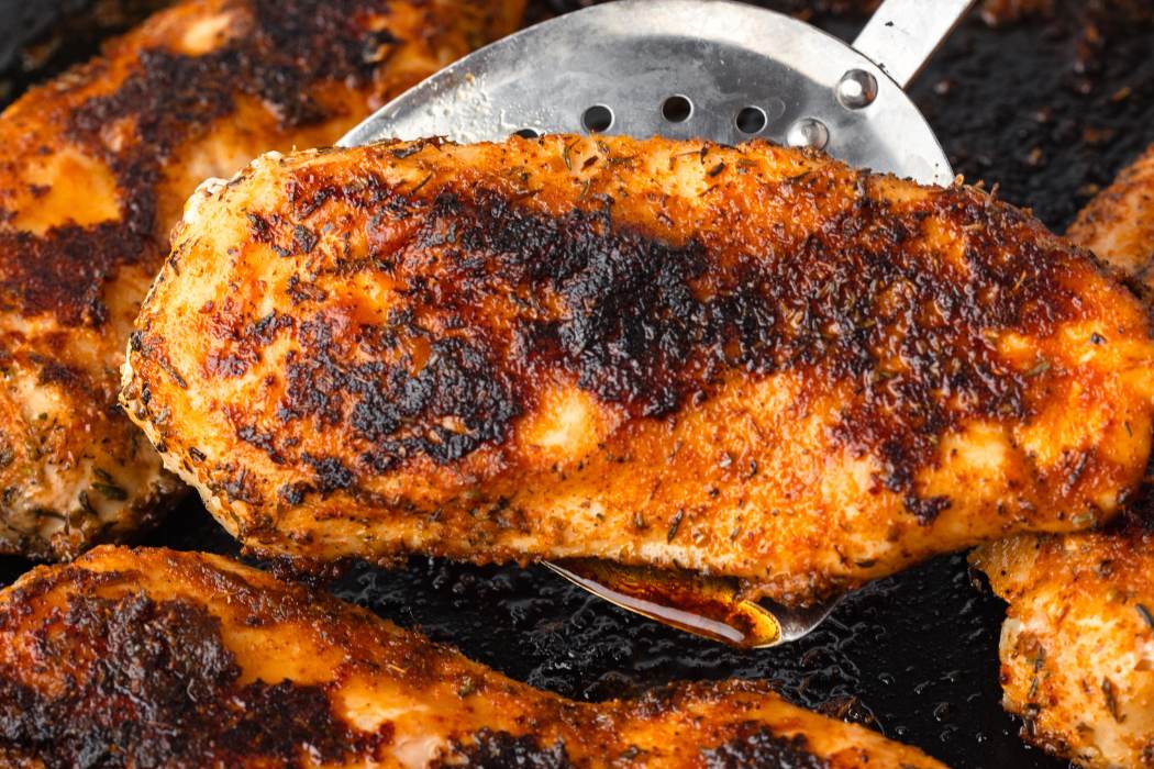 serving chicken directly out of pan