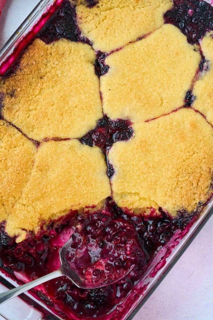 Triple Berry Cobbler from Scratch Heart's Content Farmhouse