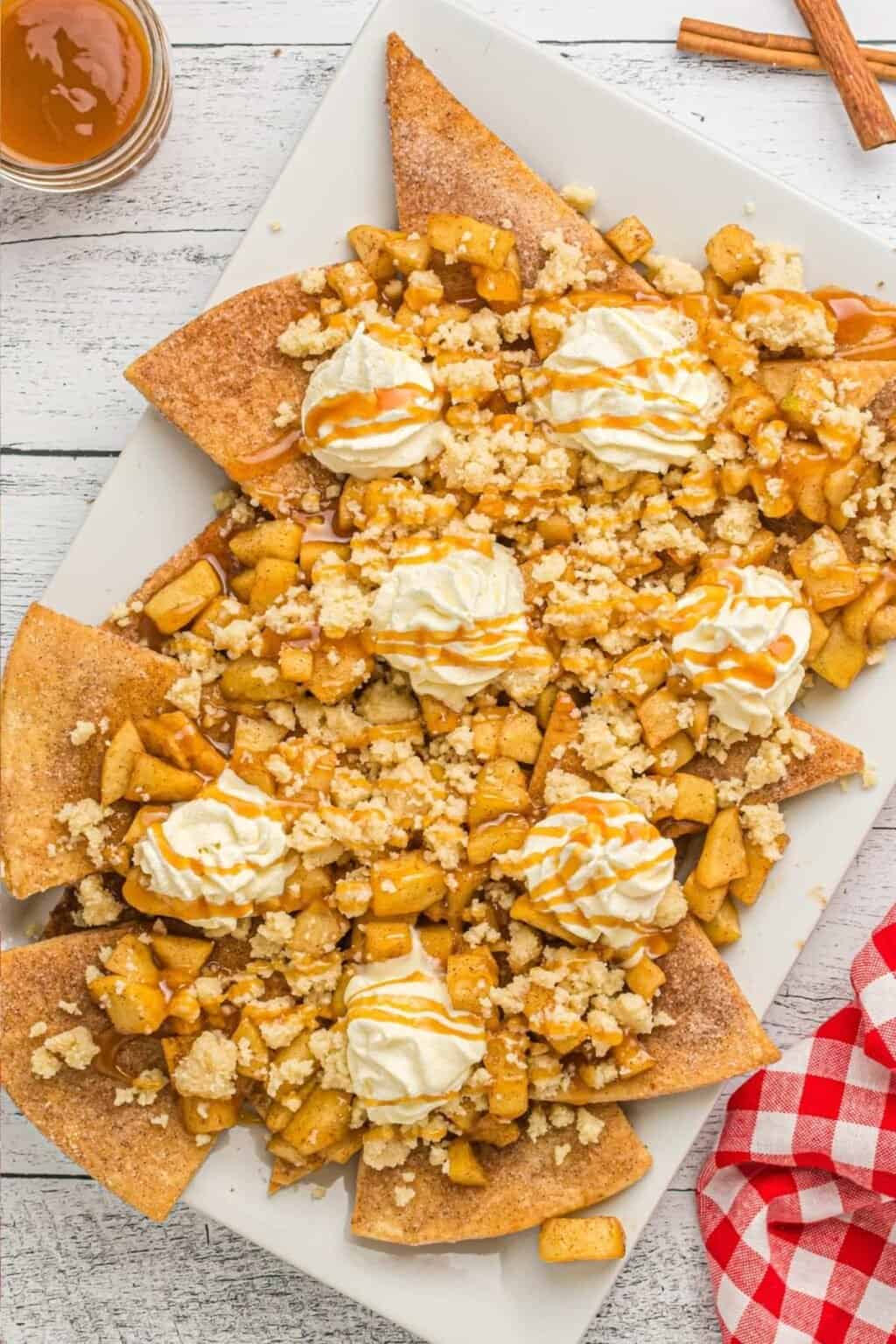 Apple Pie Nachos Recipe Heart's Content Farmhouse