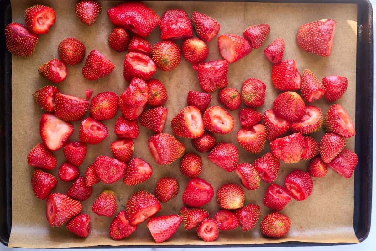 How to Make Naturally Sweet + Chewy Oven Dried Strawberries