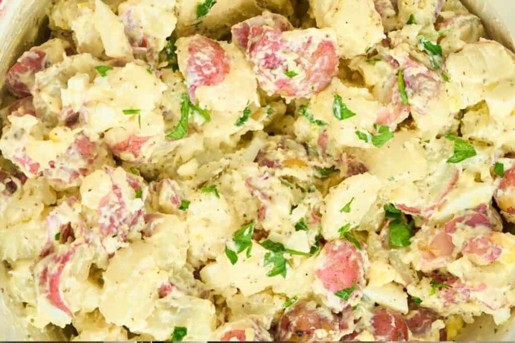 Red Hot And Blue Redskin Potato Salad Recipe Red Hot & Blue Copycat Potato Salad (the BEST Redskin Potato Salad