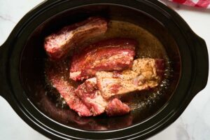 ribs in slow cooker.