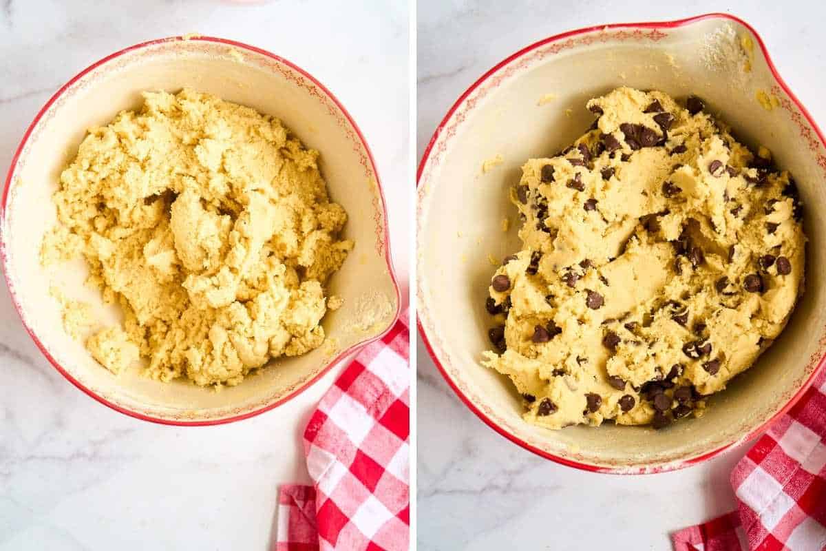 cookie dough in bowl