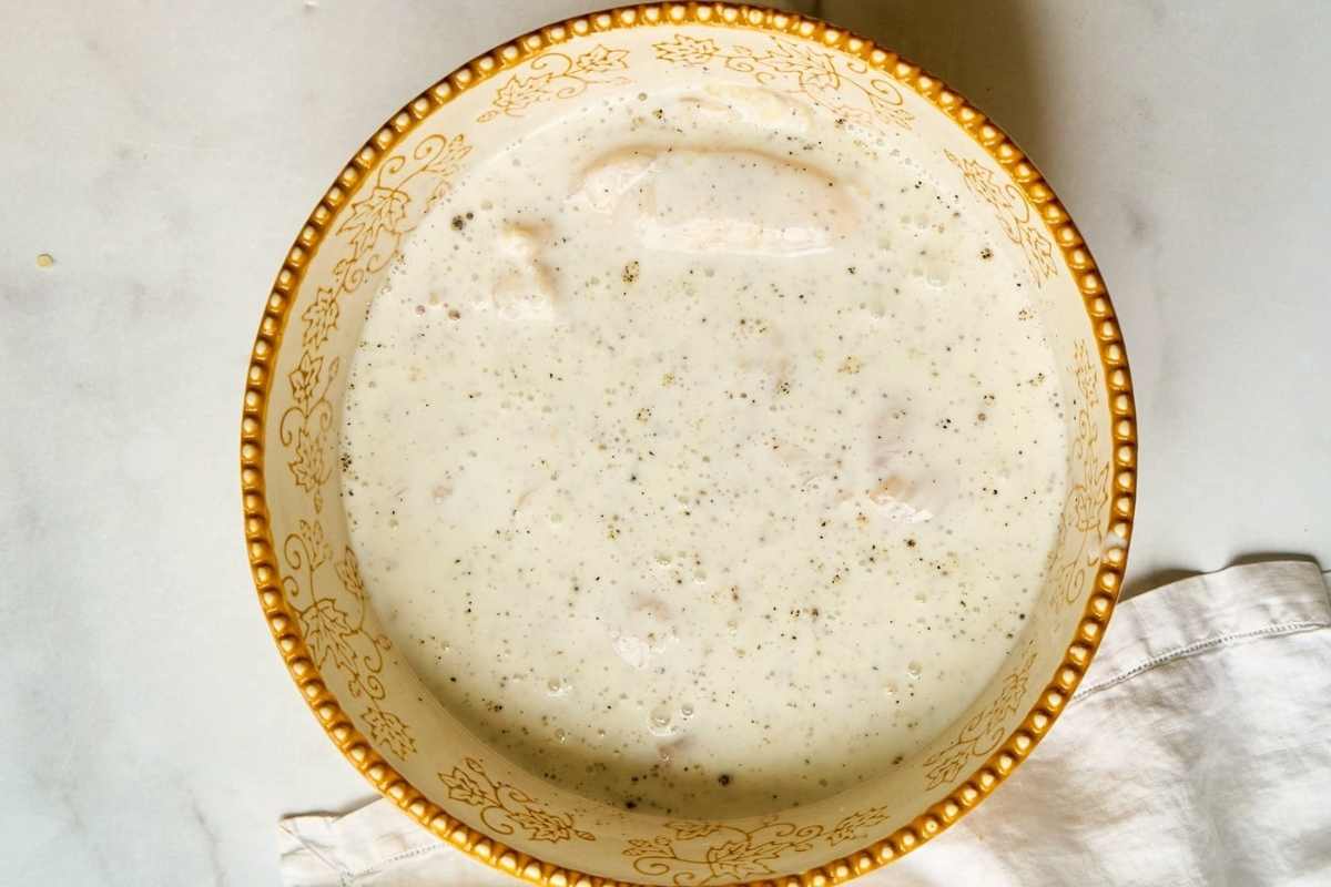buttermilk in bowl