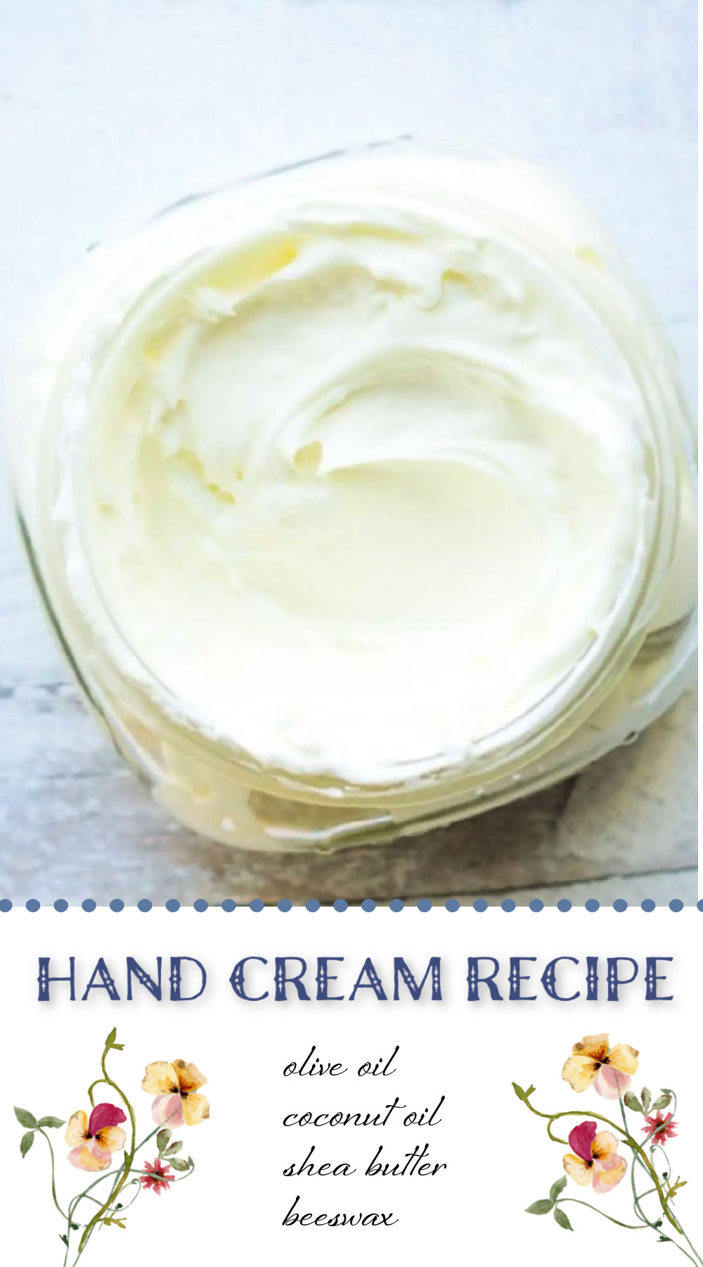 Homemade Natural Hand Cream For Winter