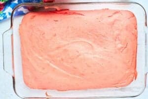 fully baked rectangular cake