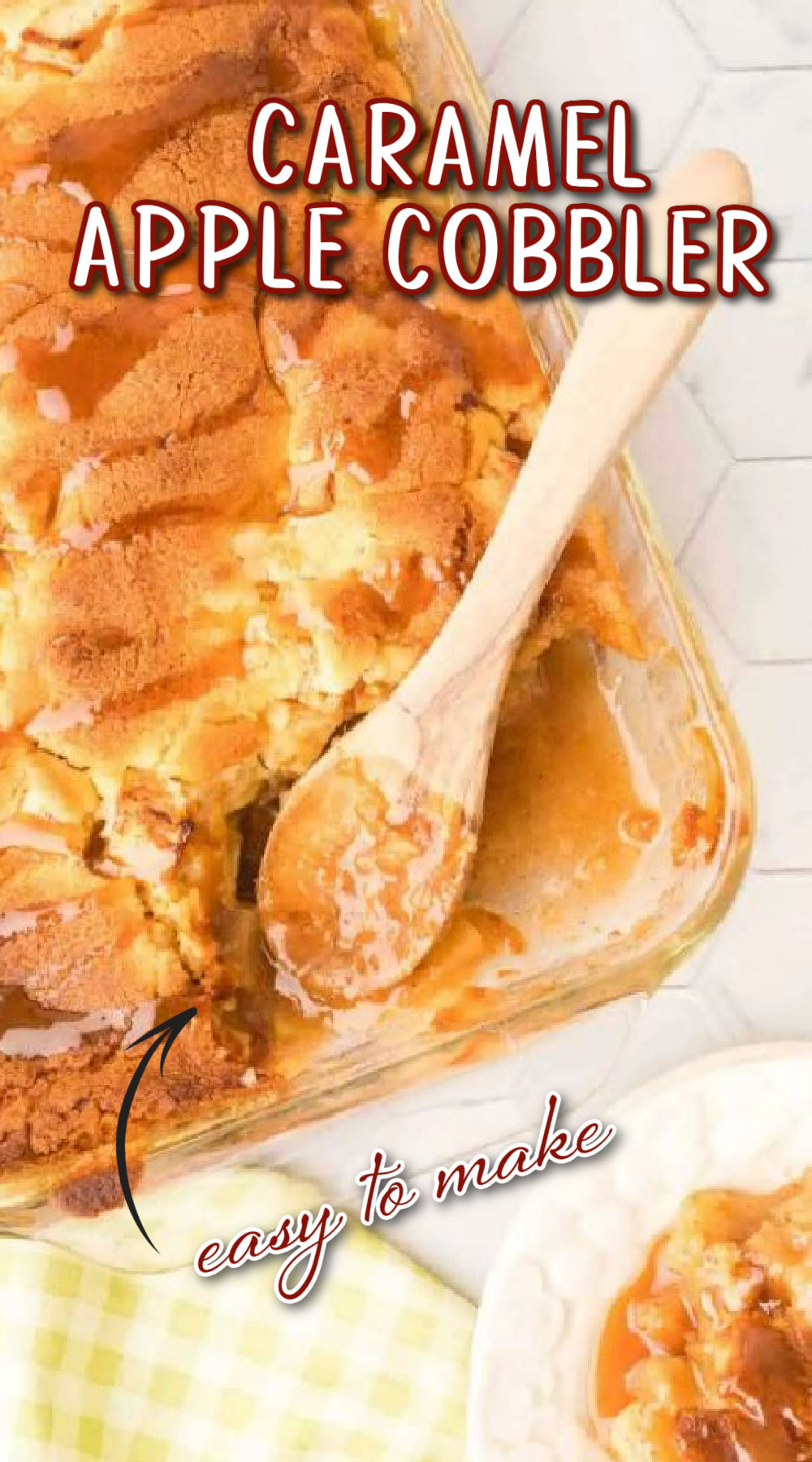 Easy Caramel Apple Cobbler