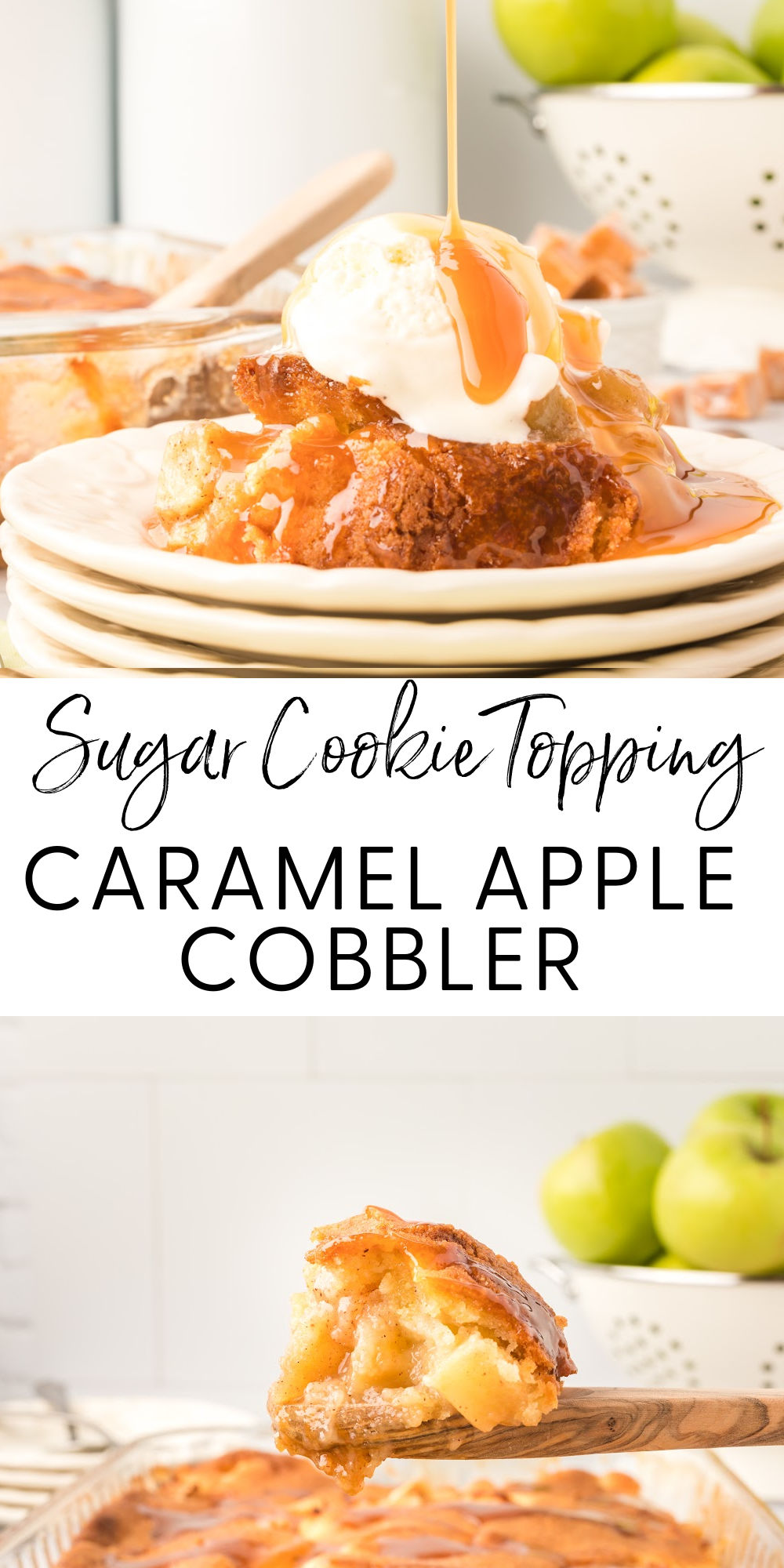 Easy Caramel Apple Cobbler
