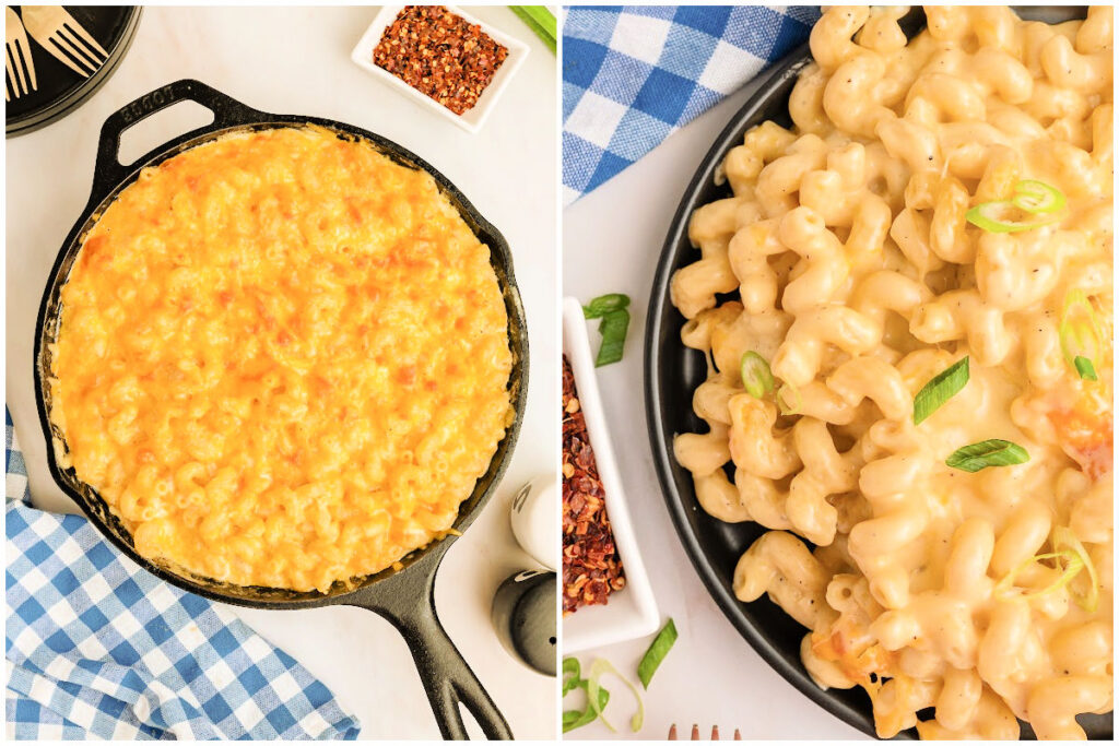 Cast Iron Skillet Mac and Cheese Heart's Content Farmhouse