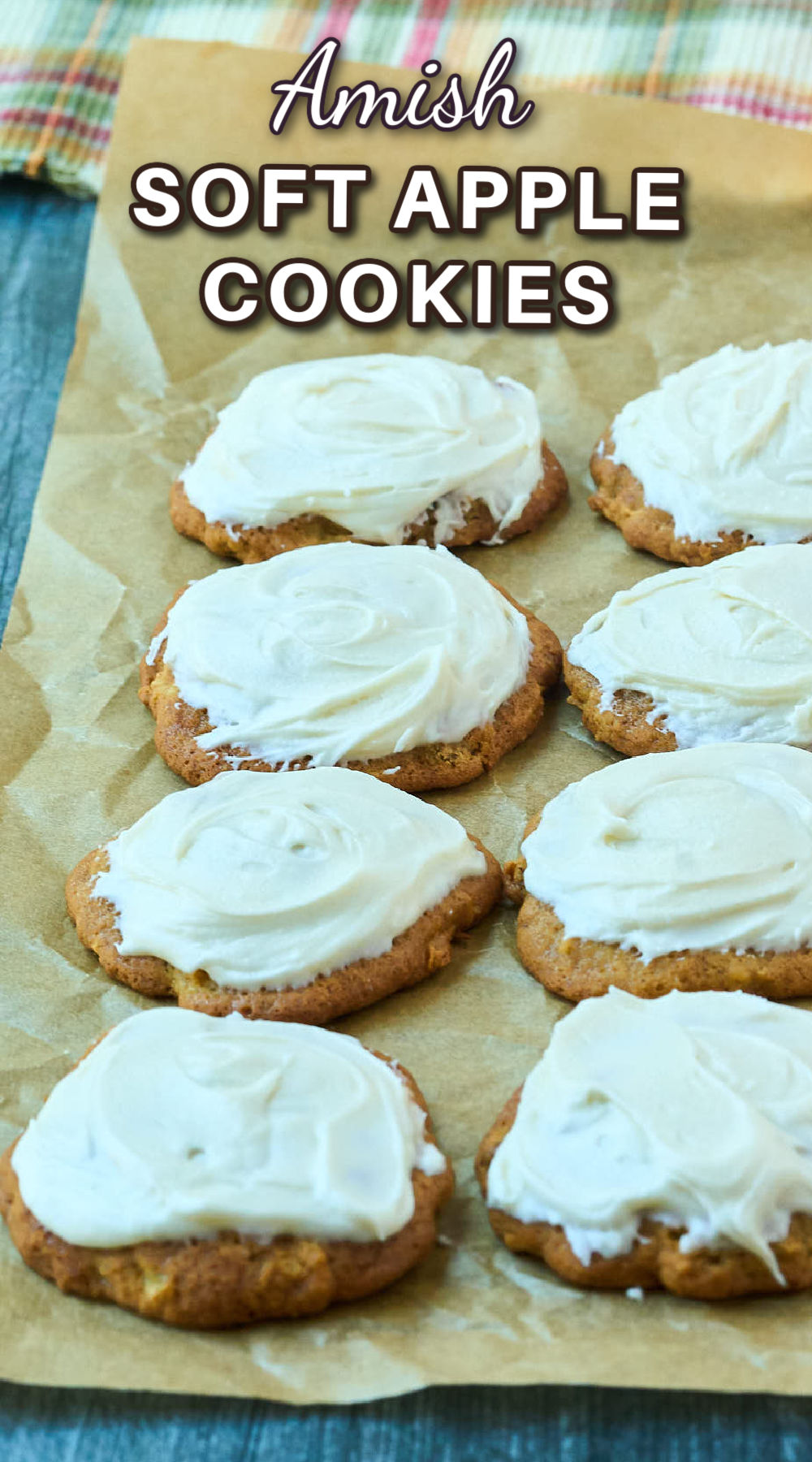 Iced Amish Apple Cookies