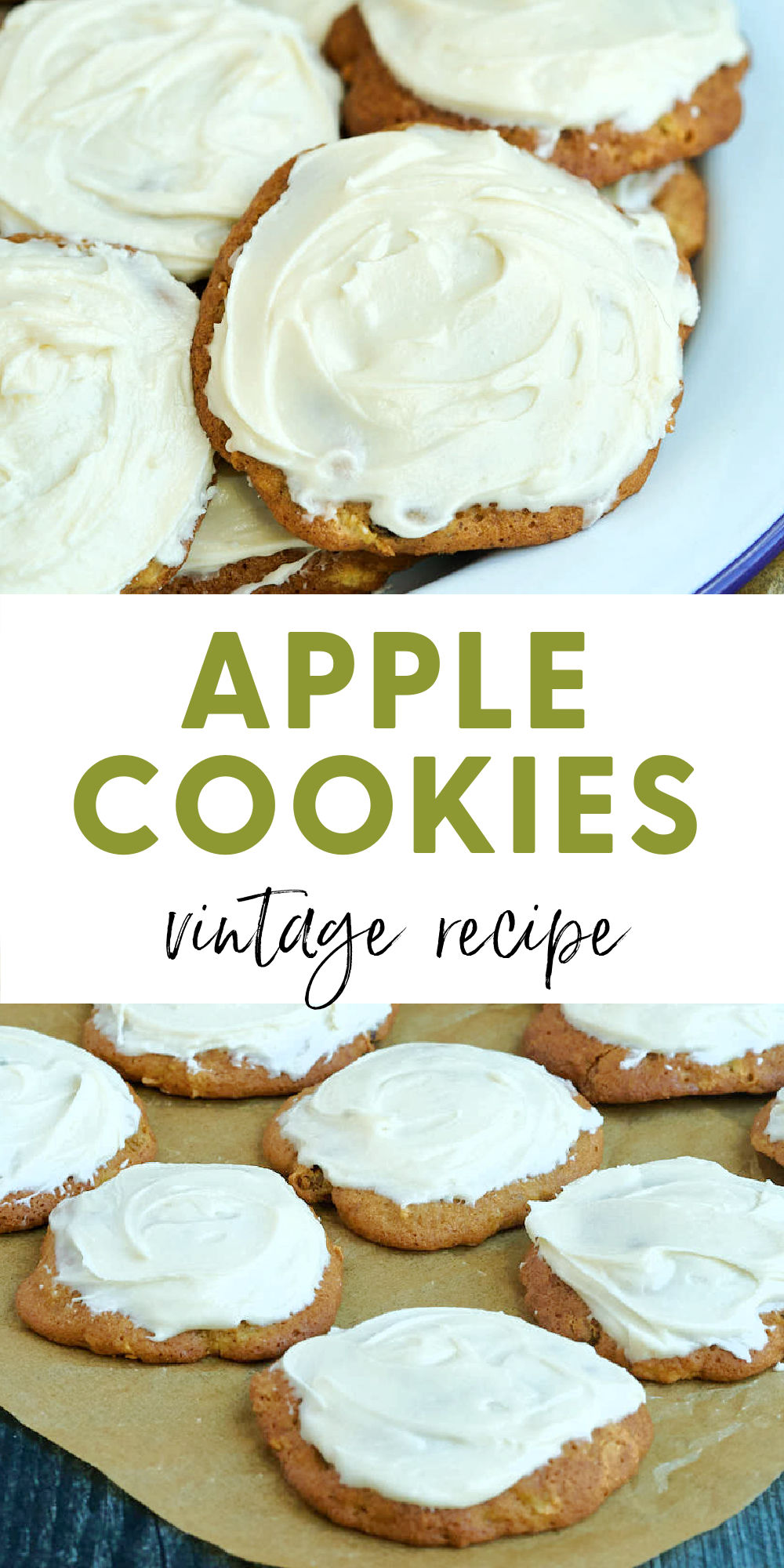 Iced Amish Apple Cookies
