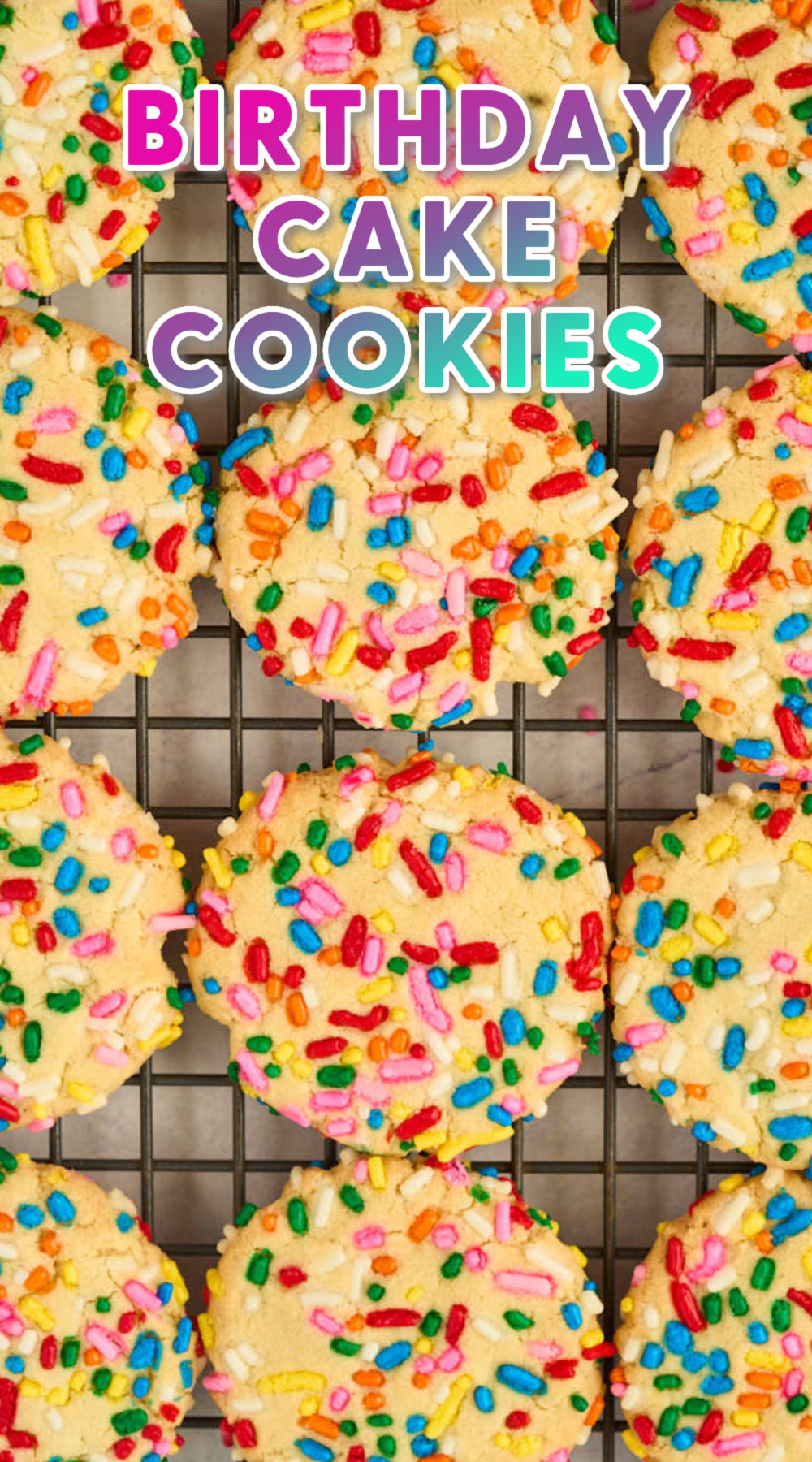 Birthday Cake Sugar Cookies