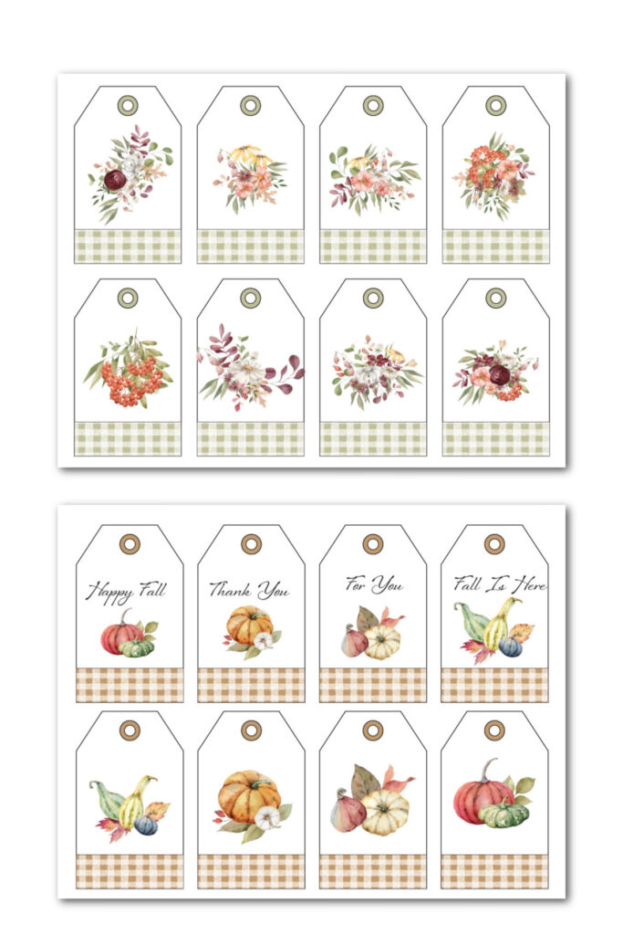 Free Fall Printable Gift Tags Heart s Content Farmhouse