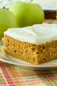 Pumpkin Apple Cake with Cream Cheese Frosting