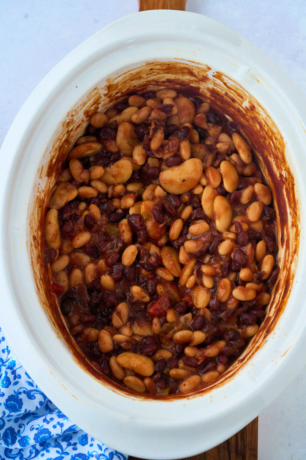 Crockpot Barbecue Beans Hearts Content Farmhouse