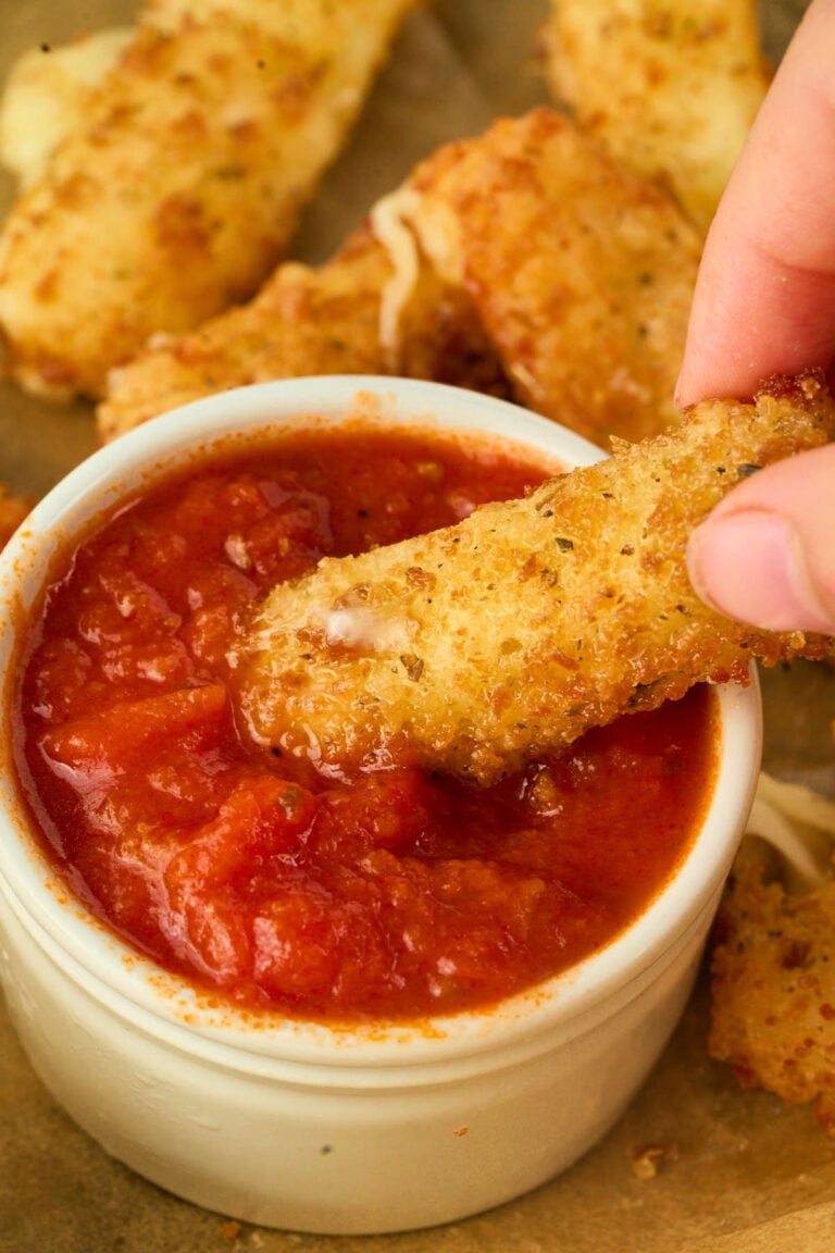 Delicious Deep Fried Mozzarella Sticks