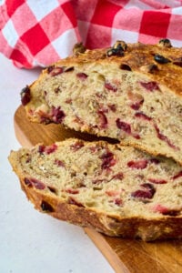No-Knead Cranberry Nut Bread