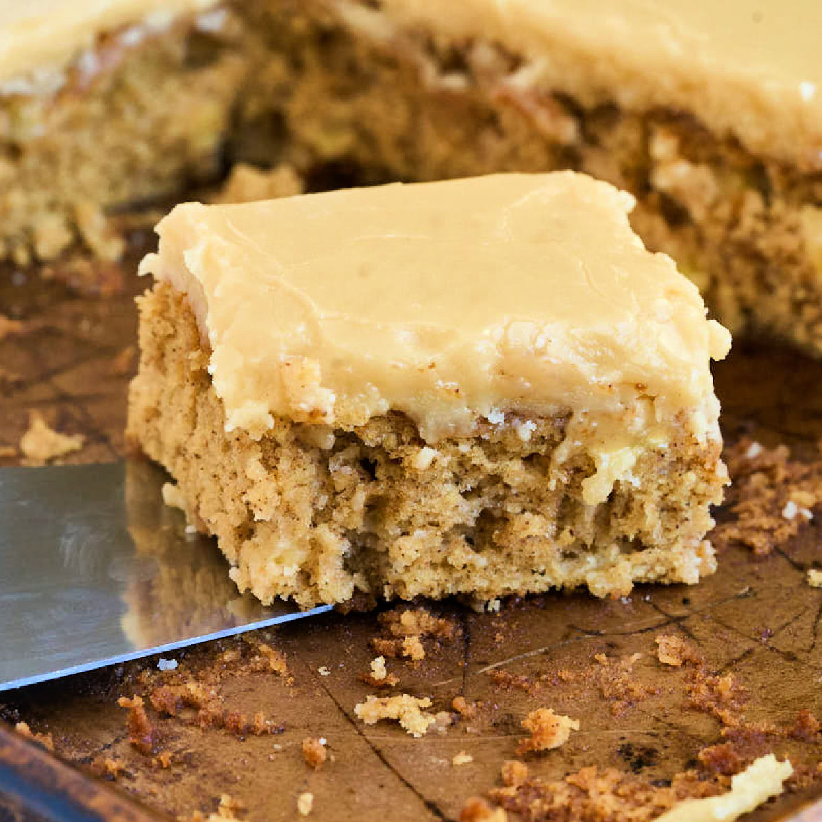 Apple Spice Cake with Caramel Buttercream Recipe - Windy City Baker