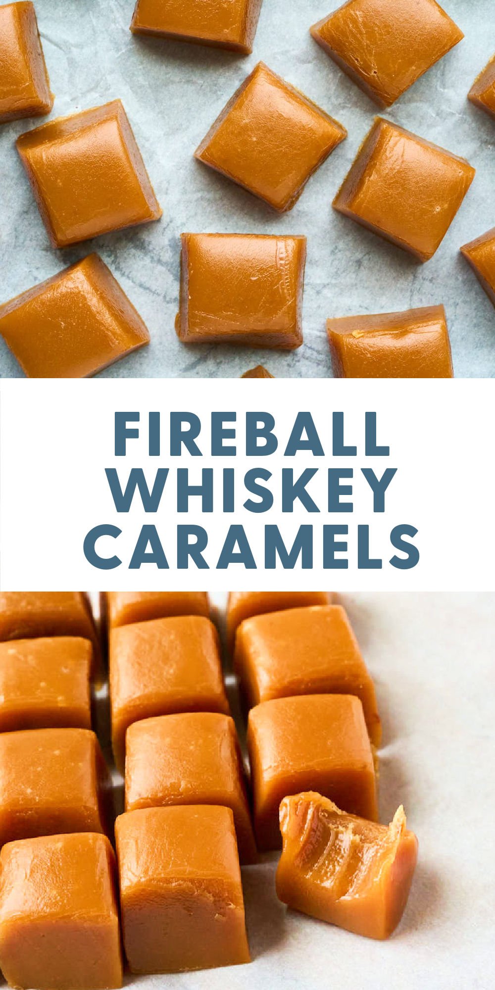 Homemade Fireball Whiskey Caramels