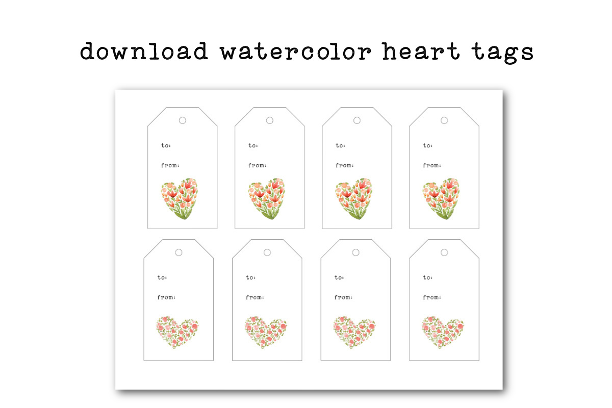 Free Valentine's Day Printable Gift Tags : Heart's Content Farmhouse