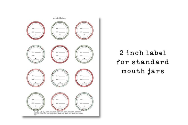 Free Printable Canning Labels {Easy Download!}