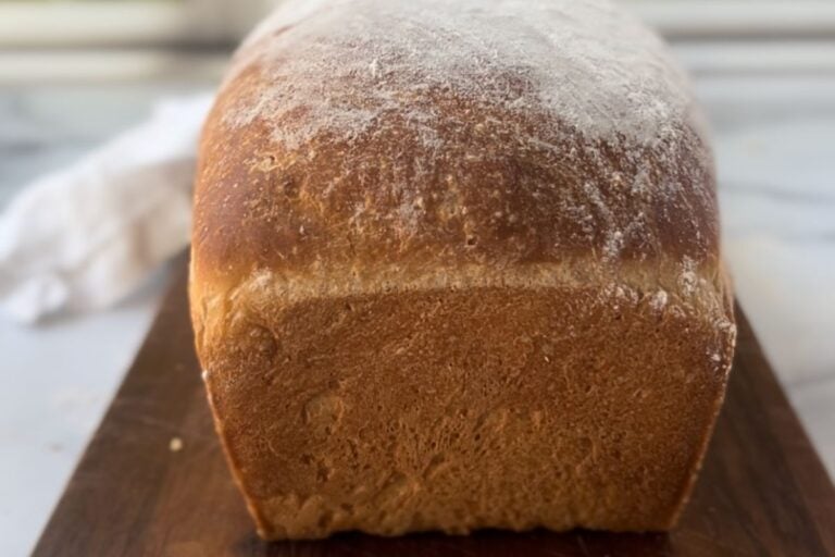 baked loaf close up